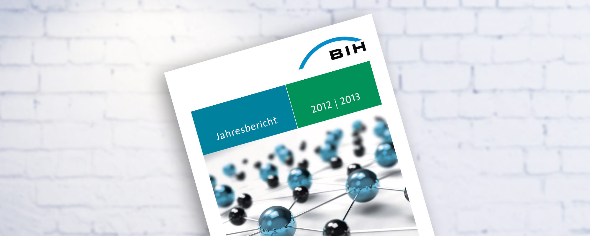 Cover des BIH-Jahresberichtes 2012-13. 