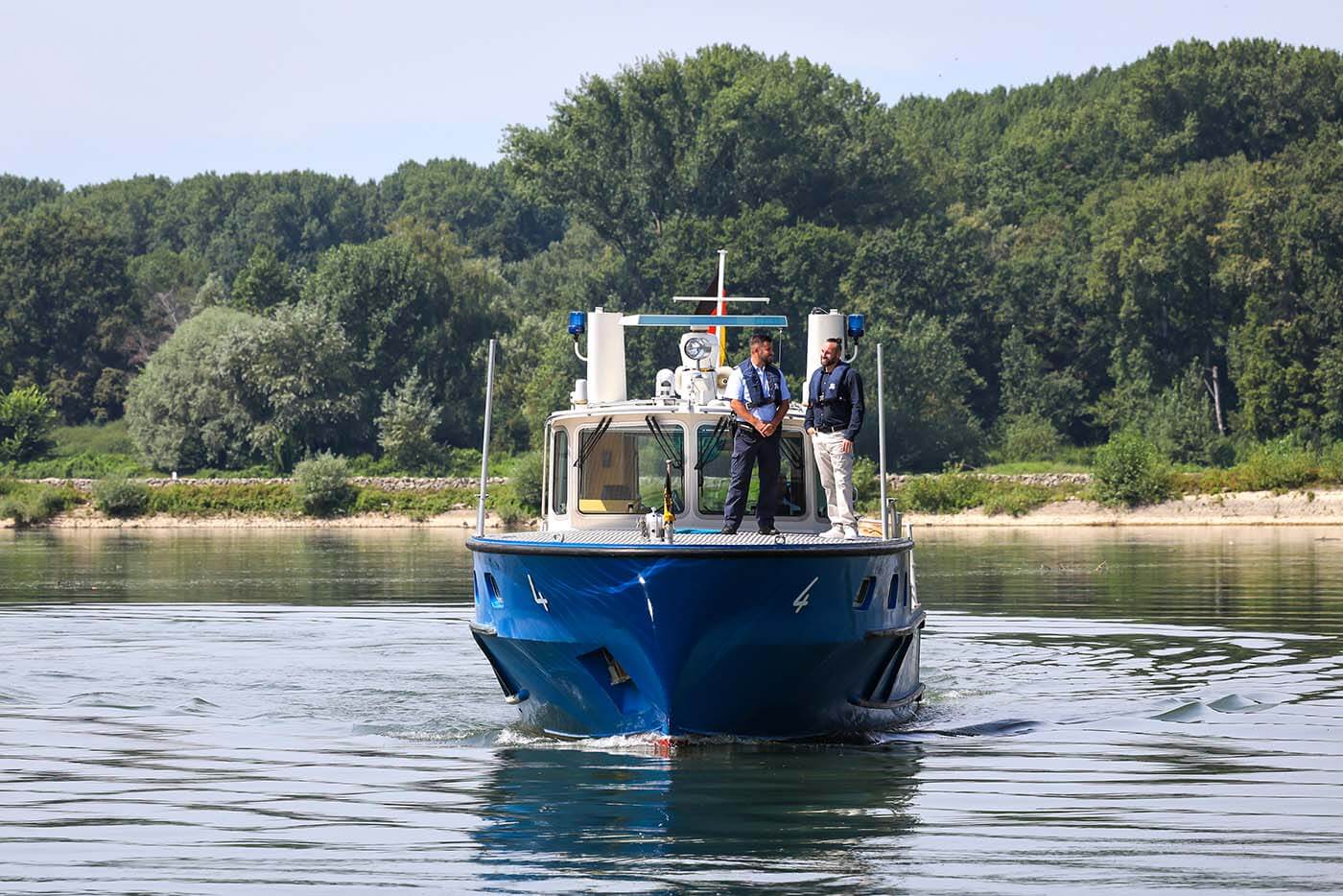 Polizeiboot im Hafen